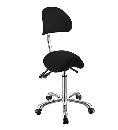 Saddle chair with backrest 3 different colors