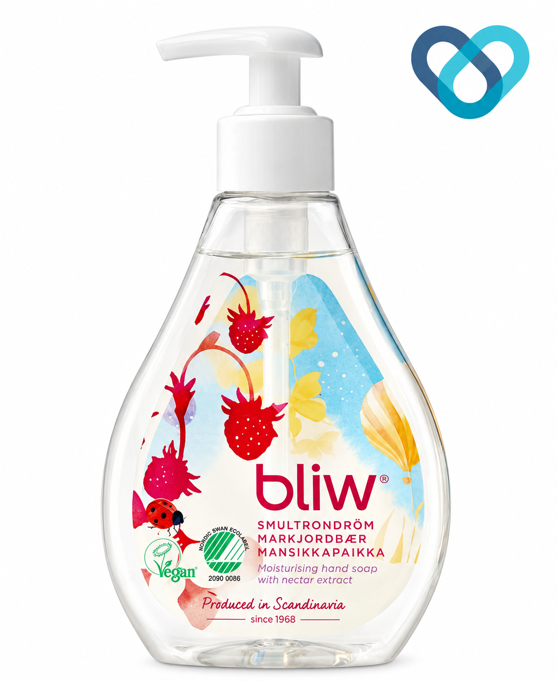 Flytande tvål Bliw 300ml pump Wild Strawberry