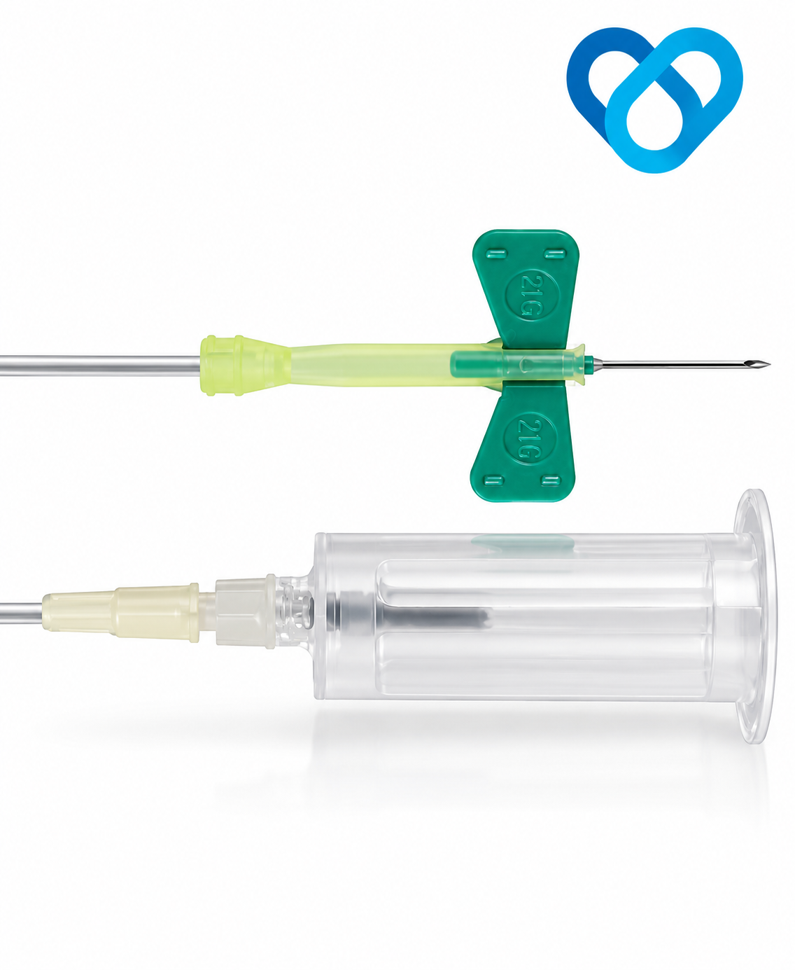 BD Safety-Lok blood collection set green w/ holder