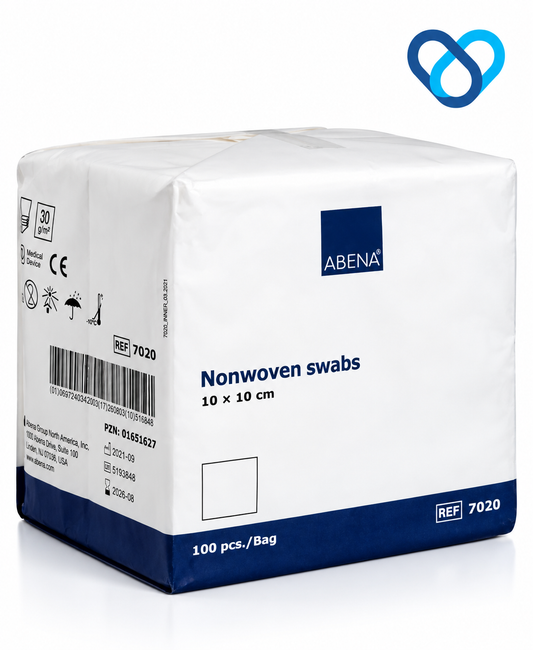Kompress nonwoven vit 4-lags 10x10cm