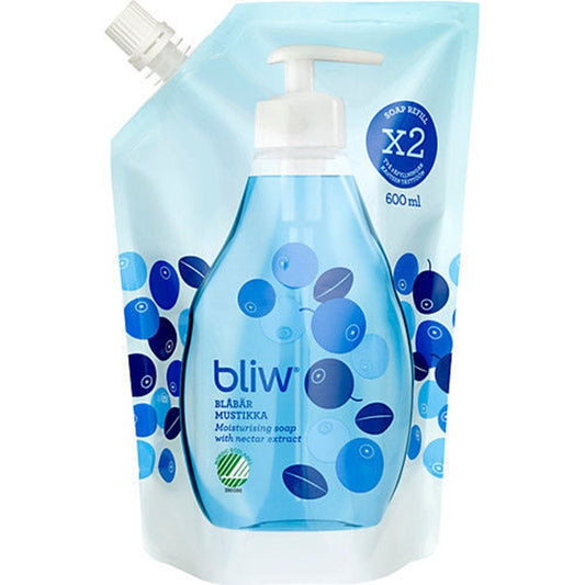 Flytande tvål Bliw 600ml refill blåbär