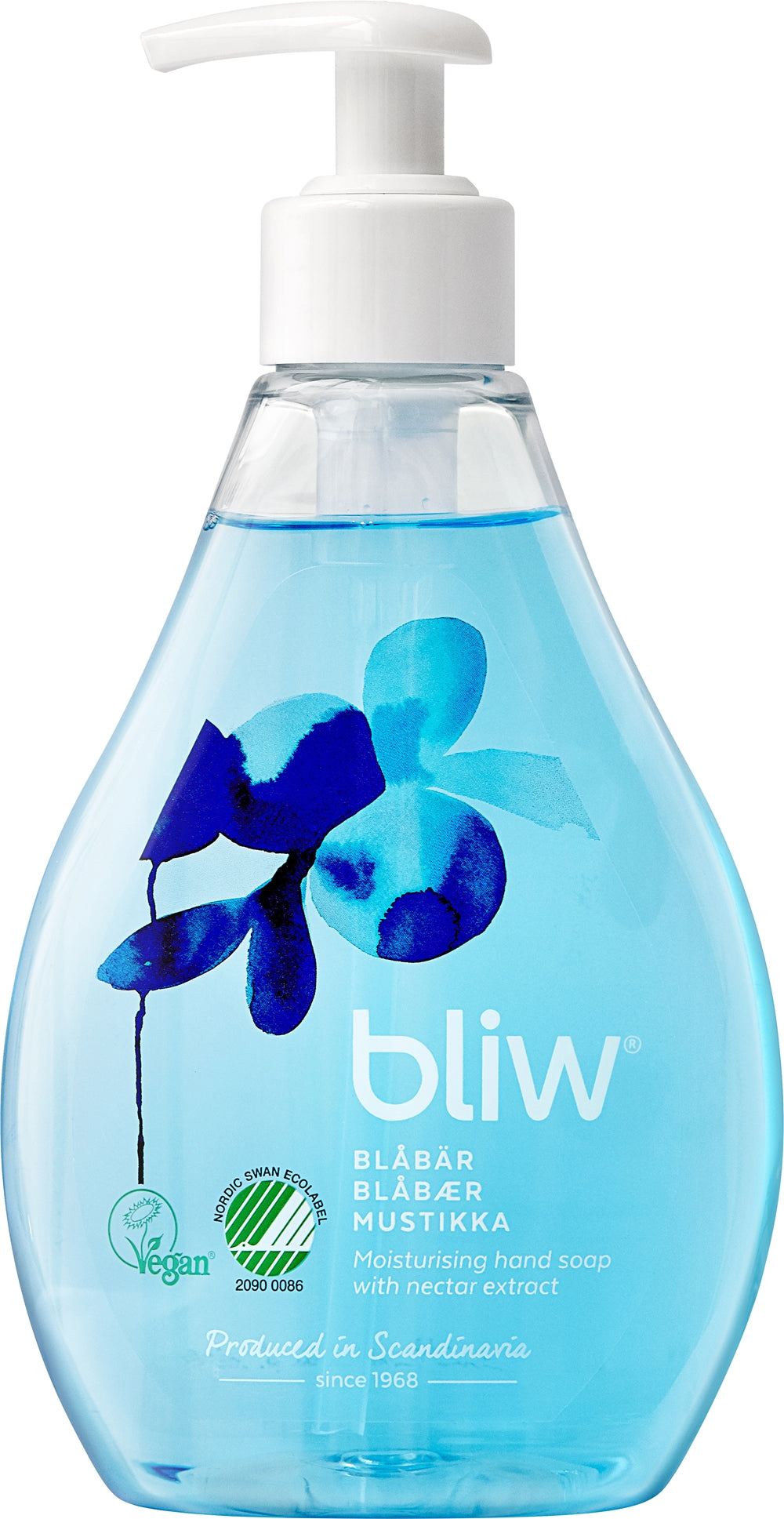 Flytande tvål Bliw 300ml pump blåbär