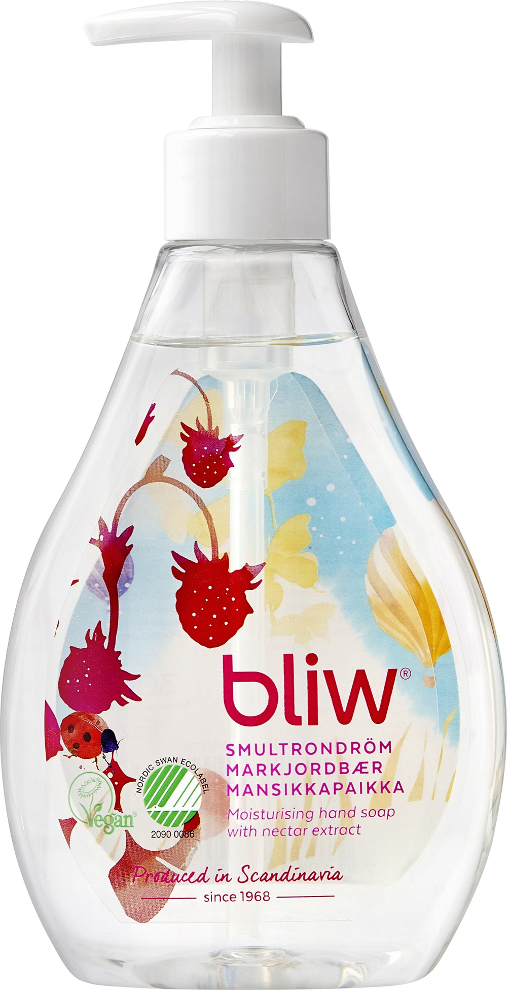 Flytande tvål Bliw 300ml pump Wild Strawberry