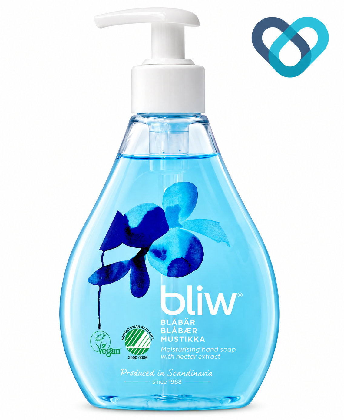 Flytande tvål Bliw 300ml pump blåbär